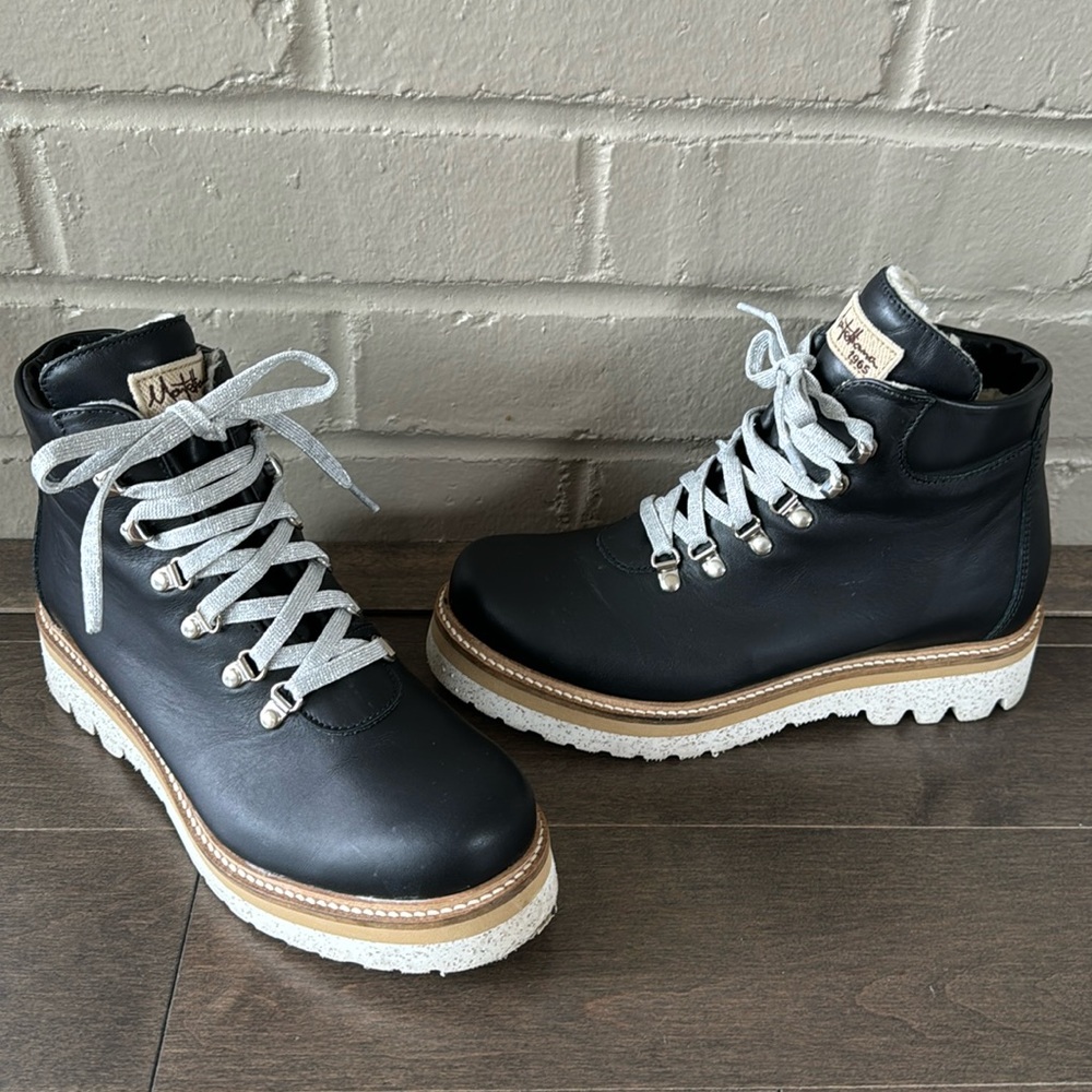 Montelliana 1965 Leather & Sheepskin Winter Ankle Boot - Picture 3 of 8
